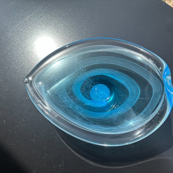 #6241 CRISTALLERIA TOSCANA GLASS CANDY DISH - Picture 5 of 9